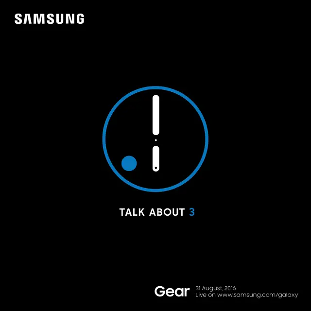 Samsung Gear S3, To be Unveiled on 31st of August, 2016